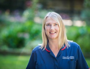 nurse in garden