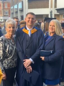 Proud-mum-celebrating-Lukes-gradution-Mum-Luke-Teresa-225x300